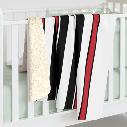 Republic Of Korea Retro Stripes Blanket Throw