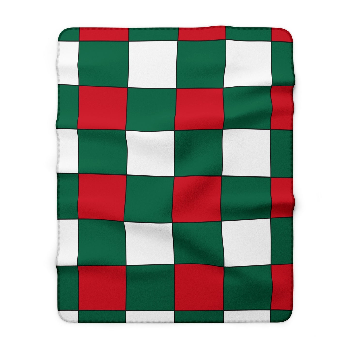 Mexico Retro Check Blanket Throw