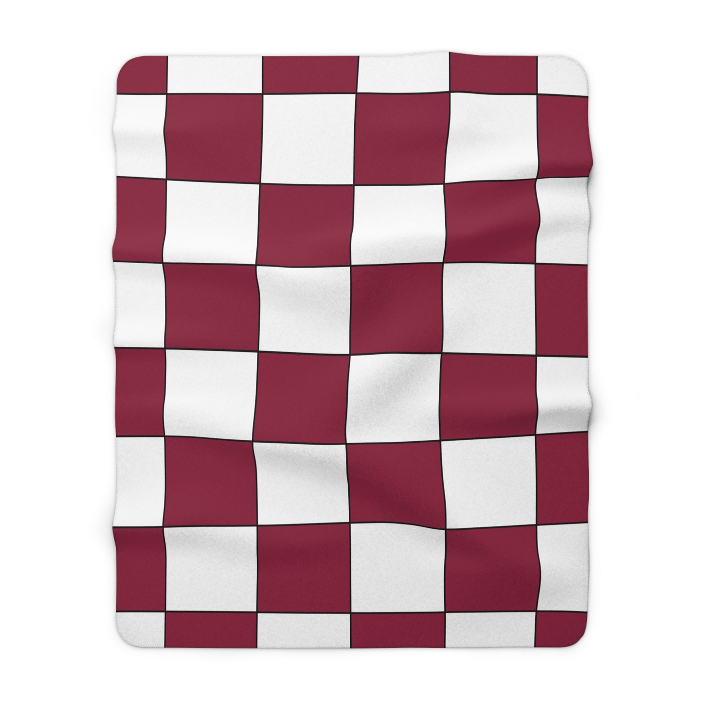 Qatar Retro Check Blanket Throw