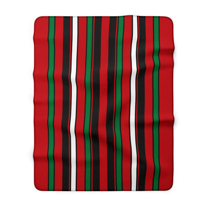 Western Sahara Retro Stripes Blanket Throw