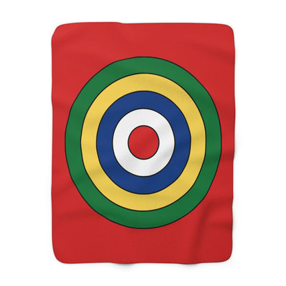 Seychelles Retro Target Blanket Throw
