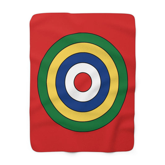 Seychelles Retro Target Blanket Throw