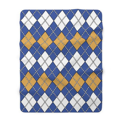 Marshall Islands Retro Argyle Blanket Throw