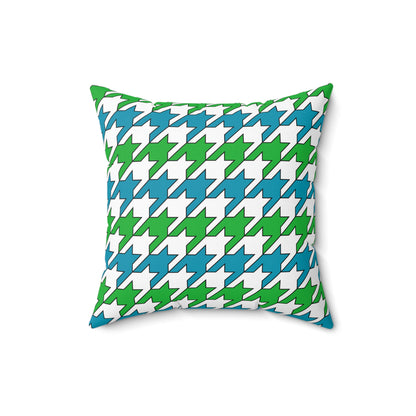 Uzbekistan Retro Houndstooth Cushion Pillow