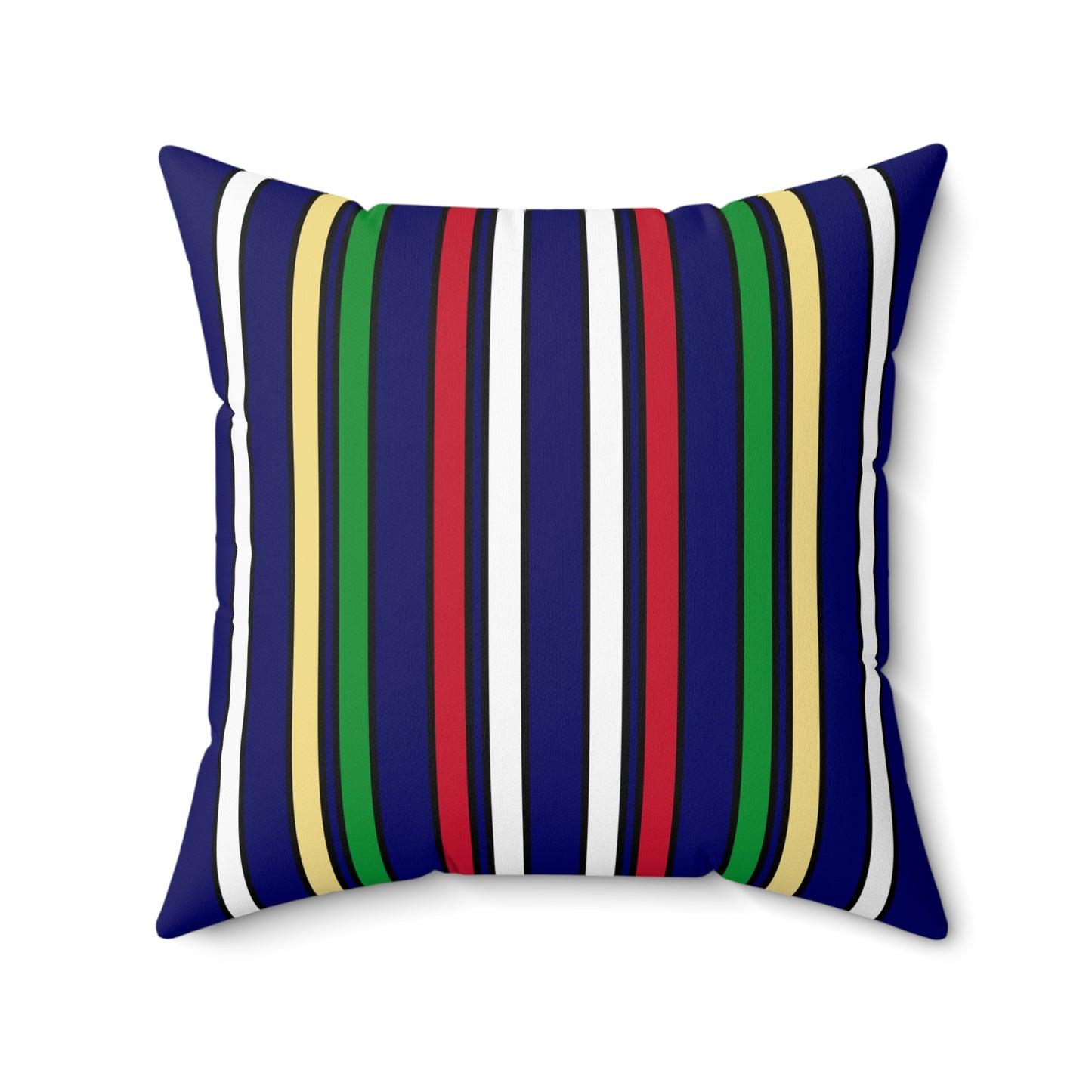 Cayman Islands Retro Stripes Cushion Pillow