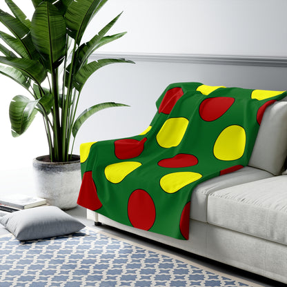 Senegal Retro Polka Dots Blanket Throw
