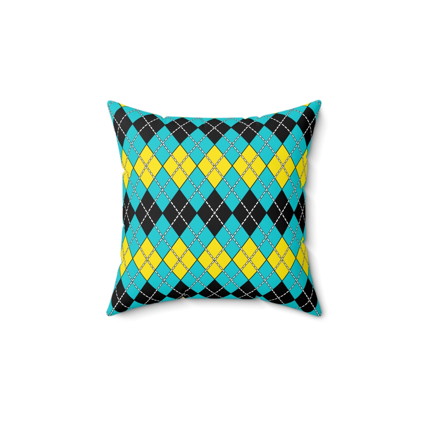 Bahamas Retro Argyle Cushion Pillow