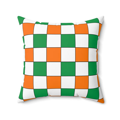 Ireland Retro Check Cushion Pillow