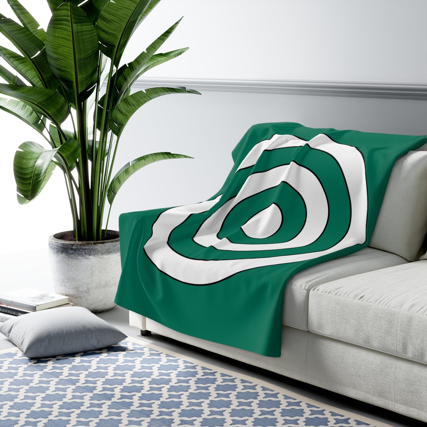 Macao Retro Target Blanket Throw