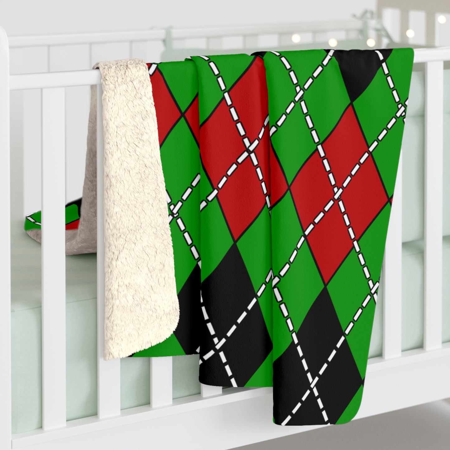 Afghanistan Retro Argyle Blanket Throw