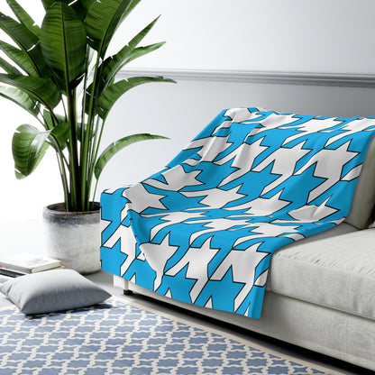 San Marino Retro Houndstooth Blanket Throw
