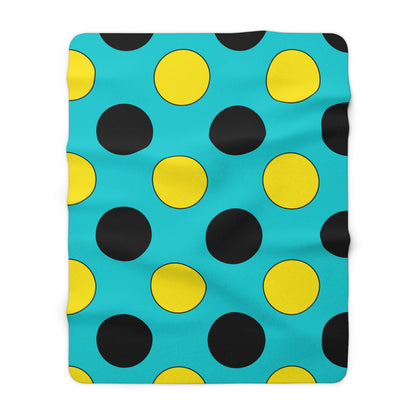 Bahamas Retro Polka Dots Blanket Throw