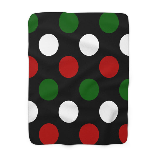 Kenya Retro Polka Dots Blanket Throw