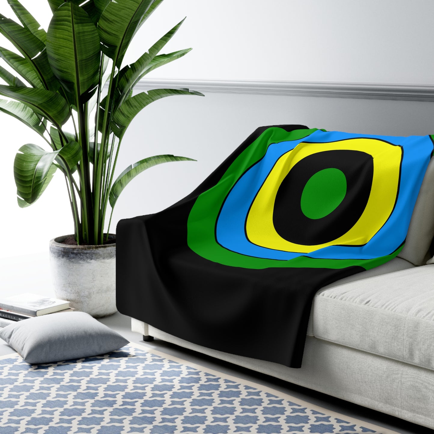 Tanzania Retro Target Blanket Throw