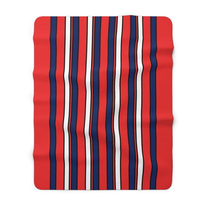 Svalbard And Jan Mayen Retro Stripes Blanket Throw