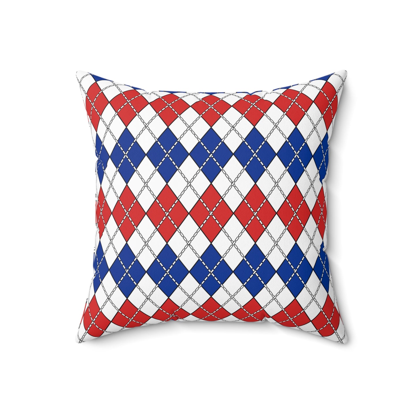 Faroe Islands Retro Argyle Cushion Pillow