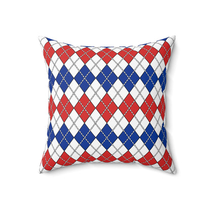 Faroe Islands Retro Argyle Cushion Pillow