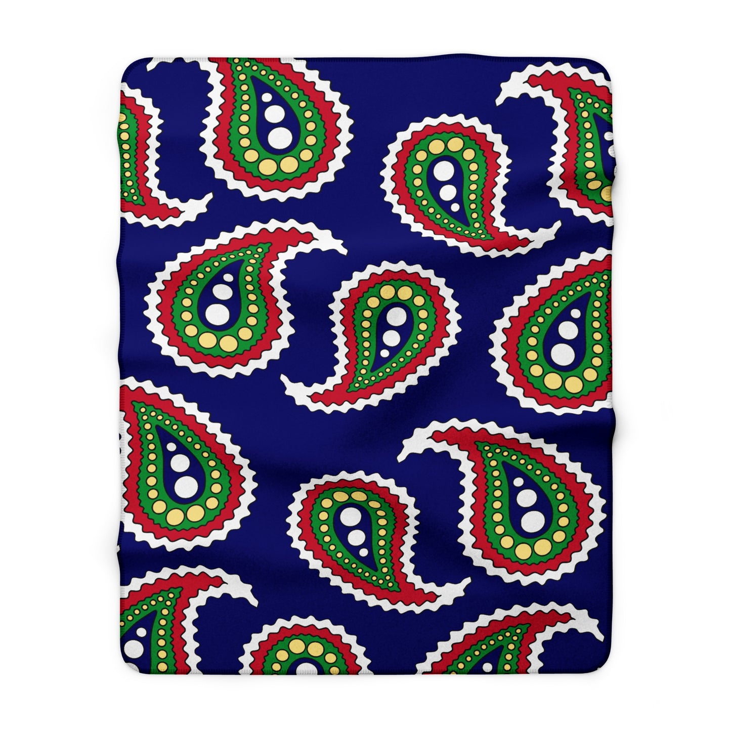 Cayman Islands Retro Paisley Blanket Throw
