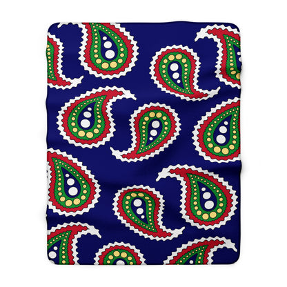 Cayman Islands Retro Paisley Blanket Throw