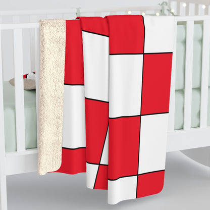 Hong Kong Retro Check Blanket Throw