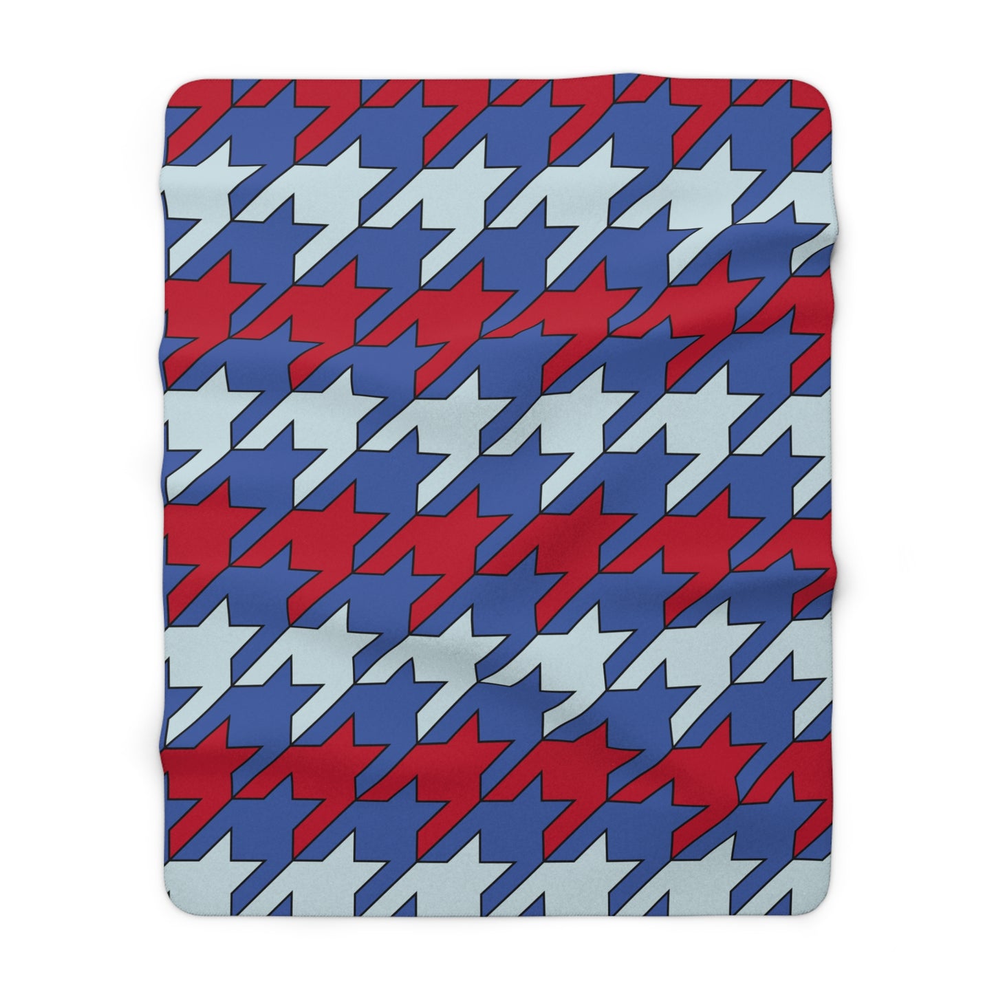 Guam Retro Houndstooth Blanket Throw