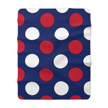 Anguilla Retro Polka Dots Blanket Throw
