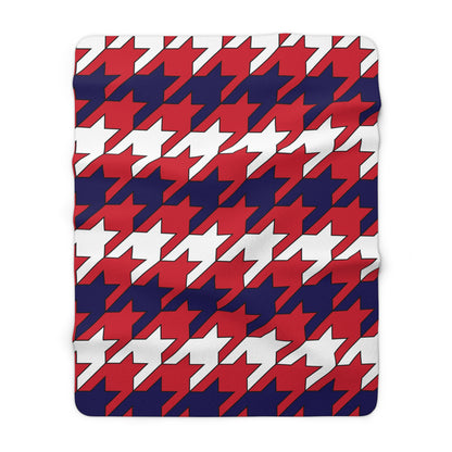 Bermuda Retro Houndstooth Blanket Throw