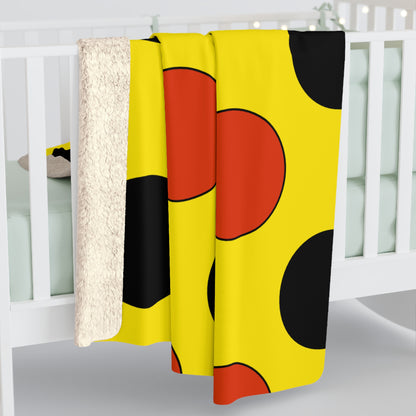 Uganda Retro Polka Dots Blanket Throw
