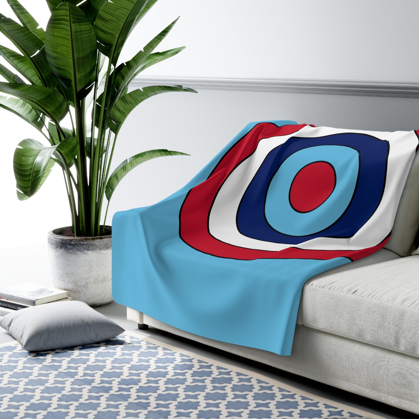Fiji Retro Target Blanket Throw
