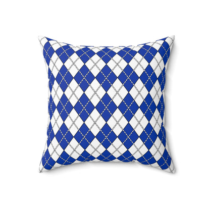 Uruguay Retro Argyle Cushion Pillow