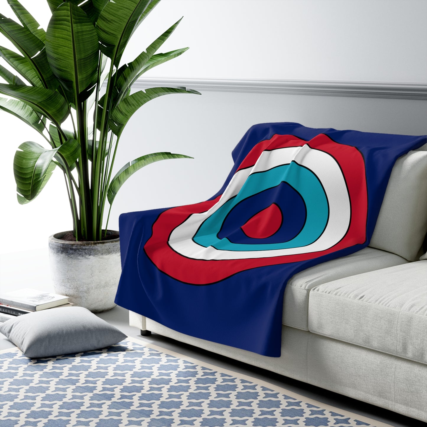Montserrat Retro Target Blanket Throw