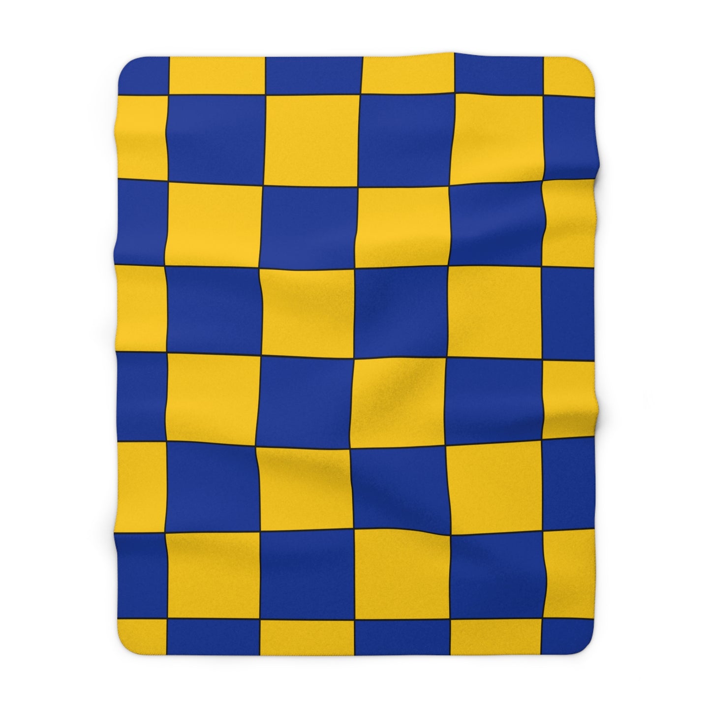 European Union Retro Check Blanket Throw