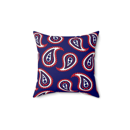 South Georgia And The South Sandwich Islands Retro Paisley Cushion Pillow