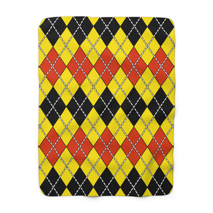 Uganda Retro Argyle Blanket Throw