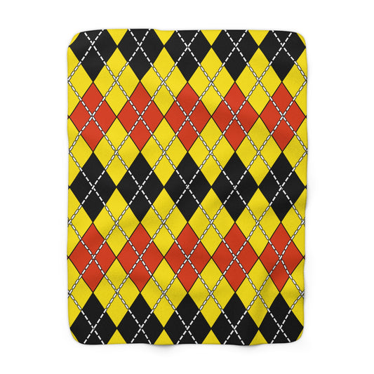 Uganda Retro Argyle Blanket Throw