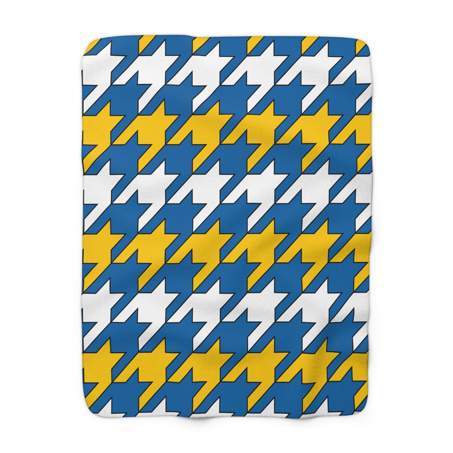 Canary Islands Retro Houndstooth Blanket Throw
