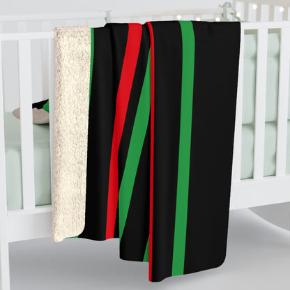 Libya Retro Stripes Blanket Throw