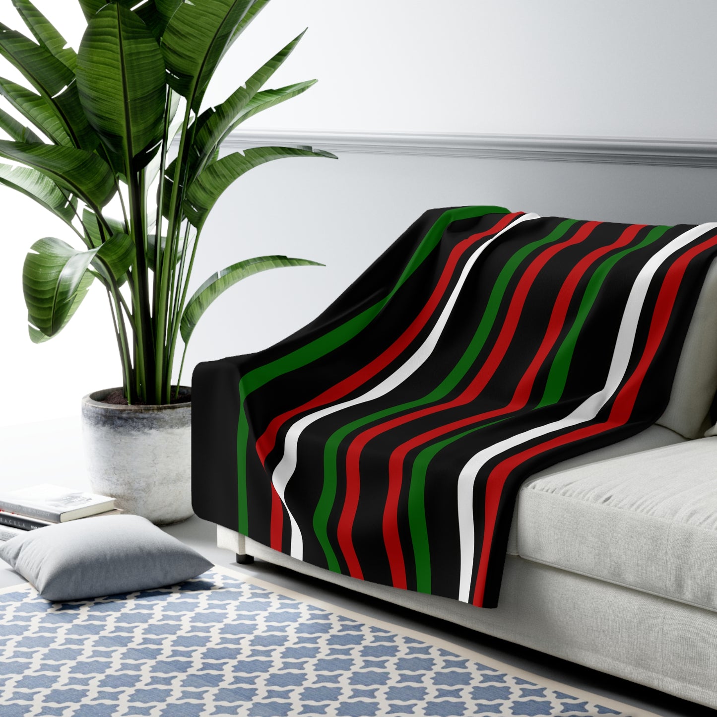 Kenya Retro Stripes Blanket Throw