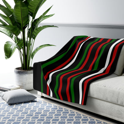 Kenya Retro Stripes Blanket Throw