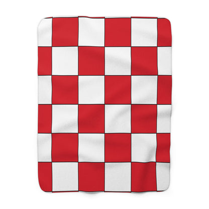 Peru Retro Check Blanket Throw