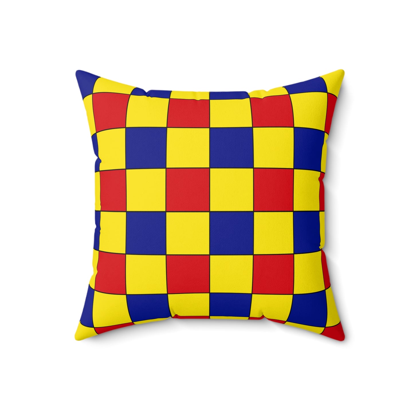 Colombia Retro Check Cushion Pillow