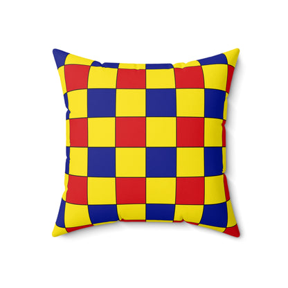 Colombia Retro Check Cushion Pillow