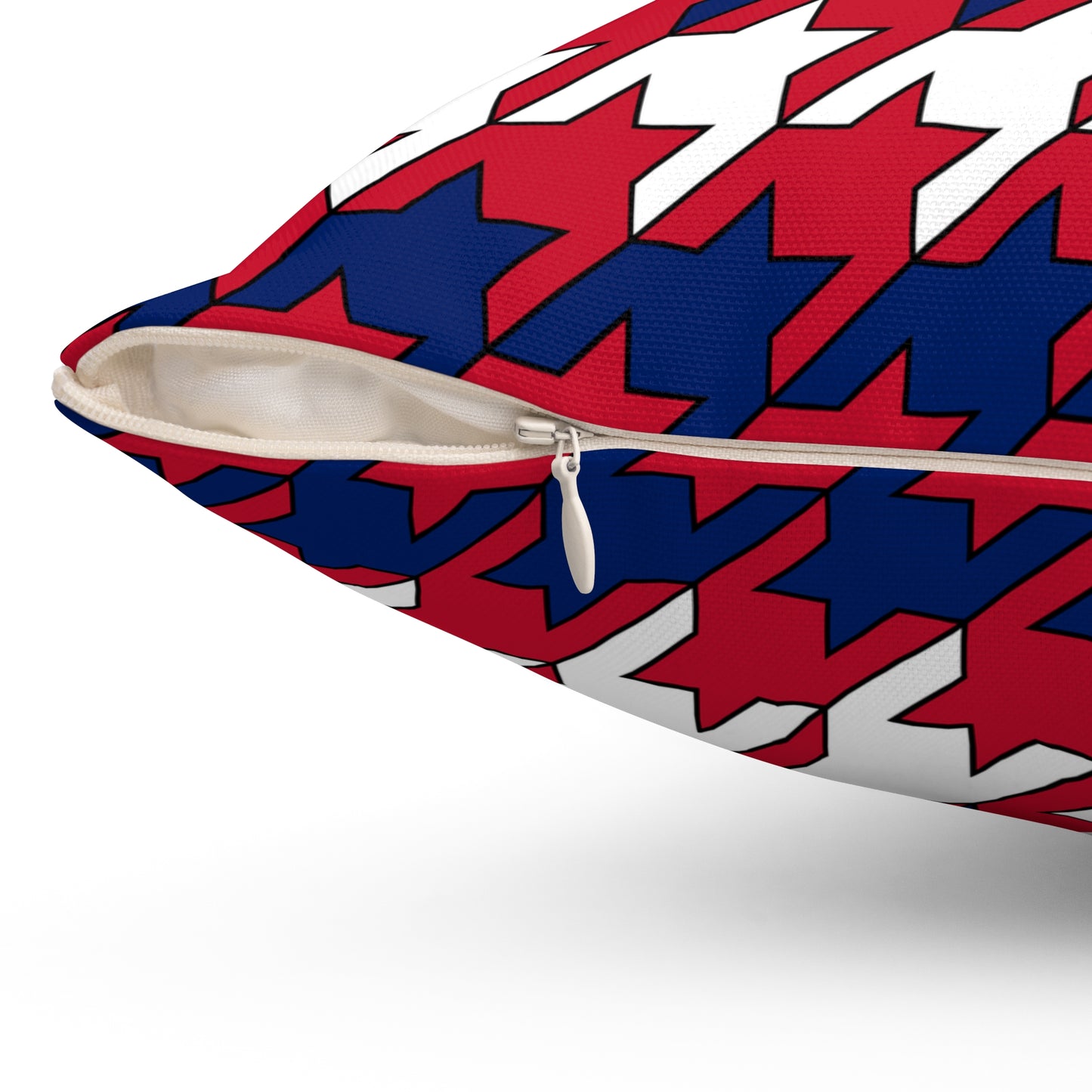 Saint Helena, Ascension And Tristan Da Cunha Retro Houndstooth Cushion Pillow