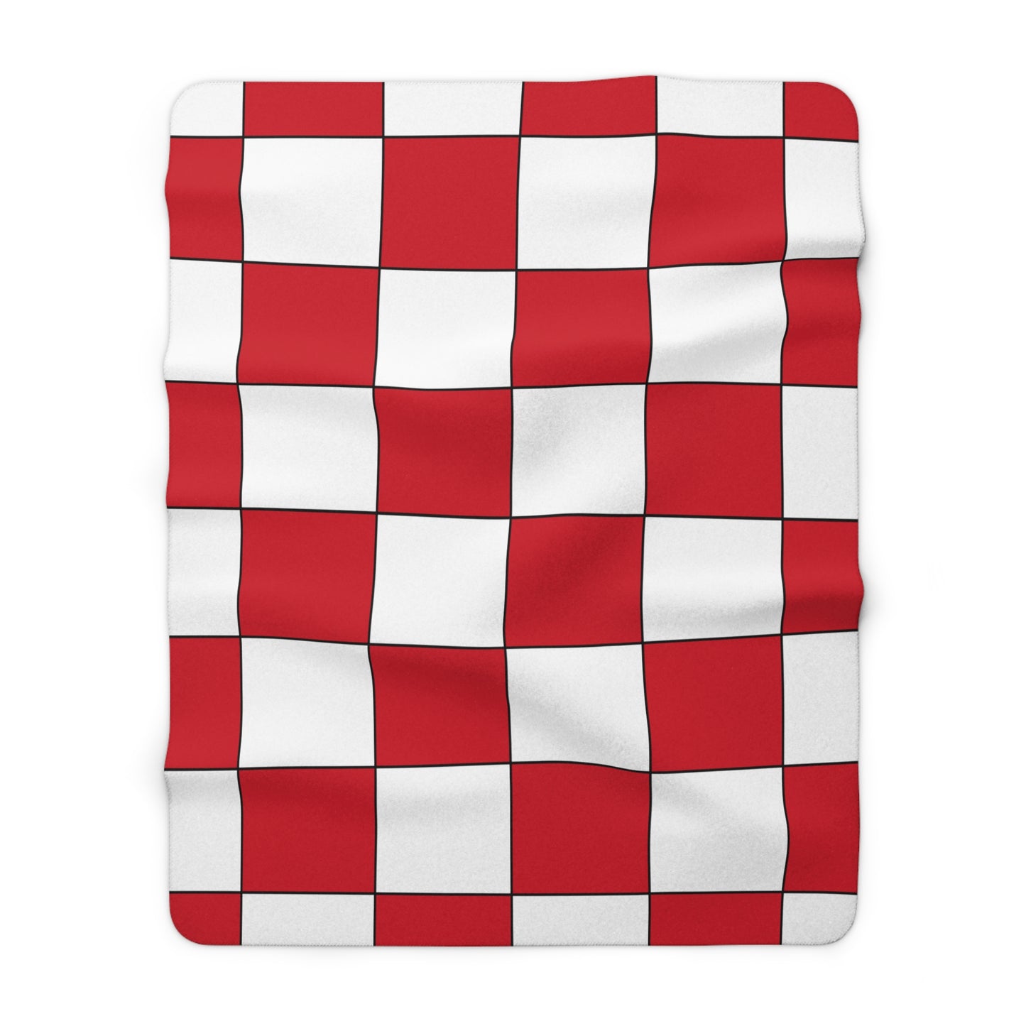 England Retro Check Blanket Throw