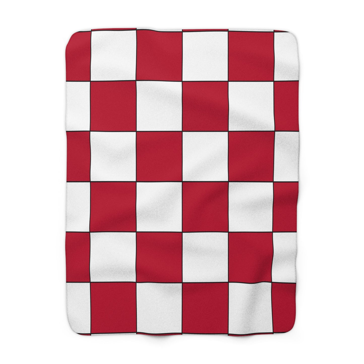 Japan Retro Check Blanket Throw