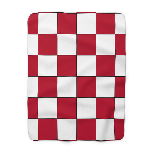 Japan Retro Check Blanket Throw