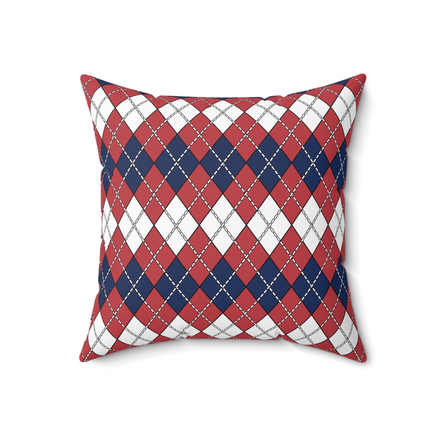 United States Minor Outlying Islands Retro Argyle Cushion Pillow