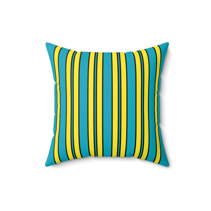 Kazakhstan Retro Stripes Cushion Pillow