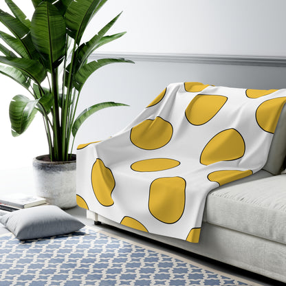 United States Virgin Islands Retro Polka Dots Blanket Throw