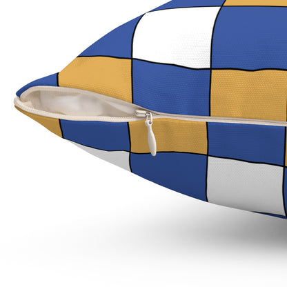 Marshall Islands Retro Check Cushion Pillow